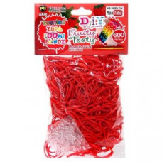 D.I.Y. Do it Yourself Bracelet Zupa Loomi Bandz 600 Fruity Tooty Red Strawberry Scented Rubber Bands with 'S' Clips