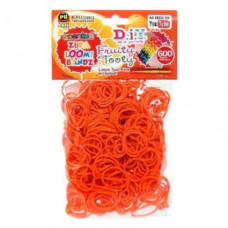 D.I.Y. Do it Yourself Bracelet Zupa Loomi Bandz 600 Fruity Tooty Orange Scented Rubber Bands with 'S' Clips