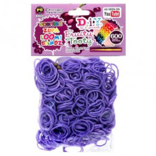 D.I.Y. Do it Yourself Bracelet Zupa Loomi Bandz 600 Fruity Tooty Purple Grape Scented Rubber Bands with 'S' Clips