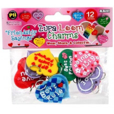 D.I.Y. Do it Yourself Bracelet Zupa Loomi Bandz Bracelet Charm 12-Pack [Conversation Hearts]