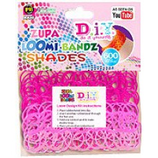 D.I.Y. Do it Yourself Bracelet Zupa Loomi 600 Shades PINK Rubber Bands with 'S' Clips