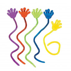 Vinyl Glitter Sticky Hands 1 1/4" (6 dz)