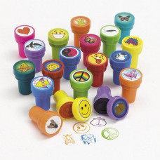 50 Assorted Plastic Stamps