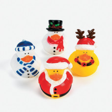 Christmas Holiday Rubber Ducky - 12 Count