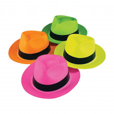 Neon Color Plastic Gangster (1 Dozen) - Bulk