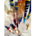 12 Beautiful Multicolor GLASS ICICLE Christmas Ornaments/HOLIDAY Tree DECOR/Dozen/GIFT/DECORATIONS