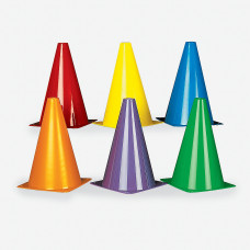 Dozen Assorted Plastic Traffic Cones [Toy]