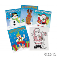 Christmas Coloring Books - Pack of 12 - 8" x 10 3/4"